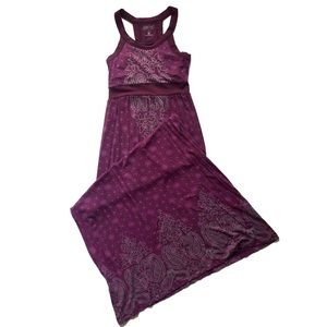 Athleta Rio Purple Racerback Maxi Dress Athletic